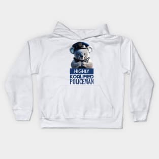 Just a Highly Koalified Policeman Koala Kids Hoodie